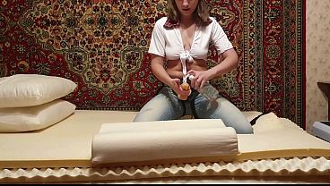 Anastasia Mistress fucking a slave with strapon anal submission man amateur homemade Sasha Earth