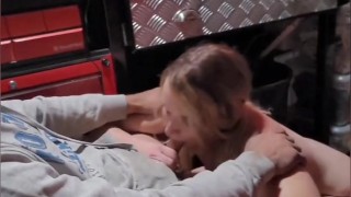Hubby’s boss fucks girlfriend in bar cuckold and cums inside her