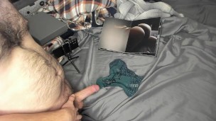 I cum on my wife’s panties while looking at photos of her