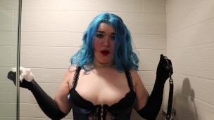 taking out my stuffed ball gag