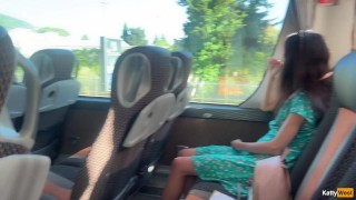 Cock Flashing on the Bus – A Man Pulled Out His Cock and I Helped Him Jerk Off With My Hand