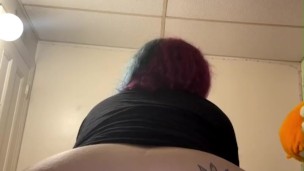 Watch the waves as my fat white ass bounces on big black cock ;)